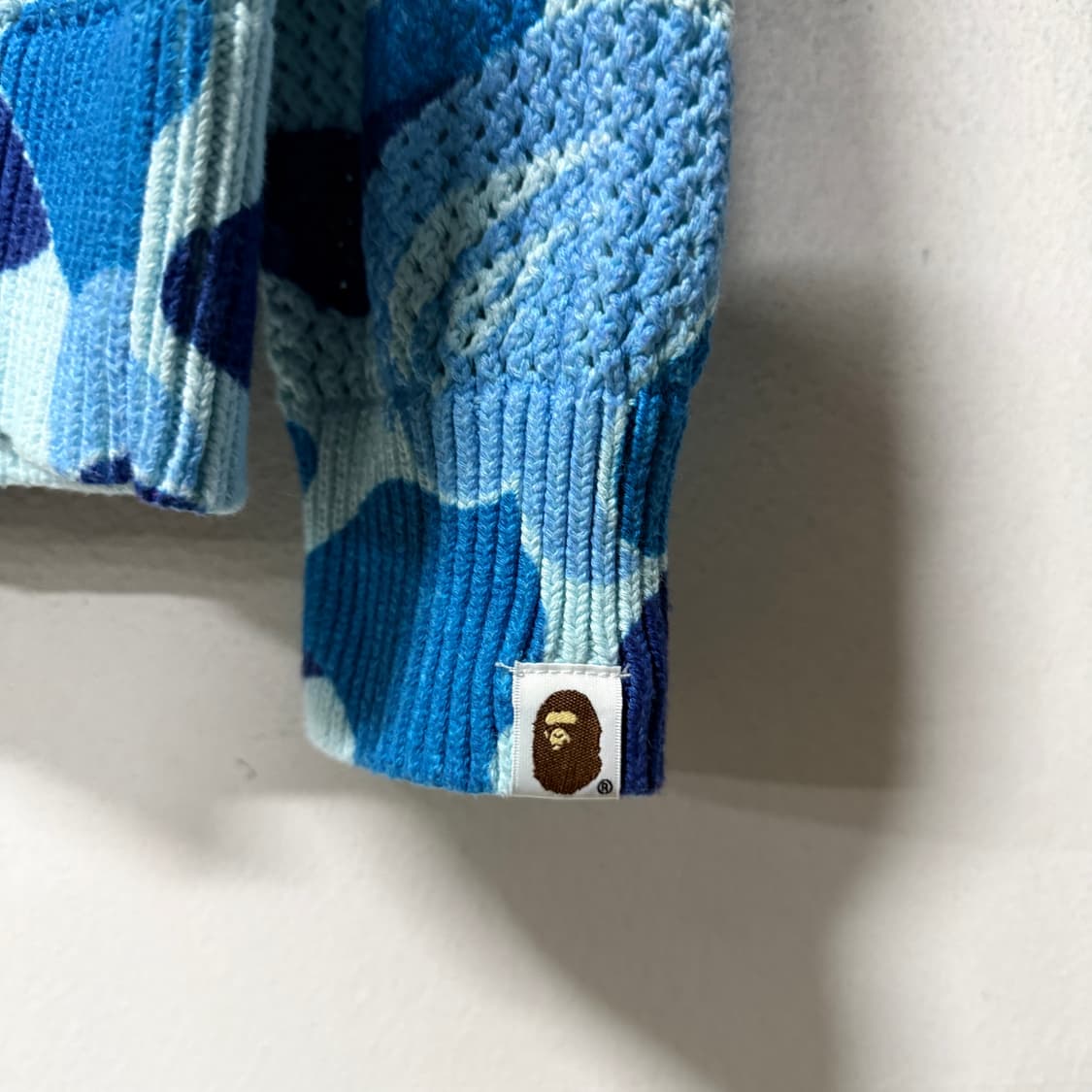 정품 베이프 ABC 청계 카모 크로셰 샤크 풀 집업 후디 상품이미지4