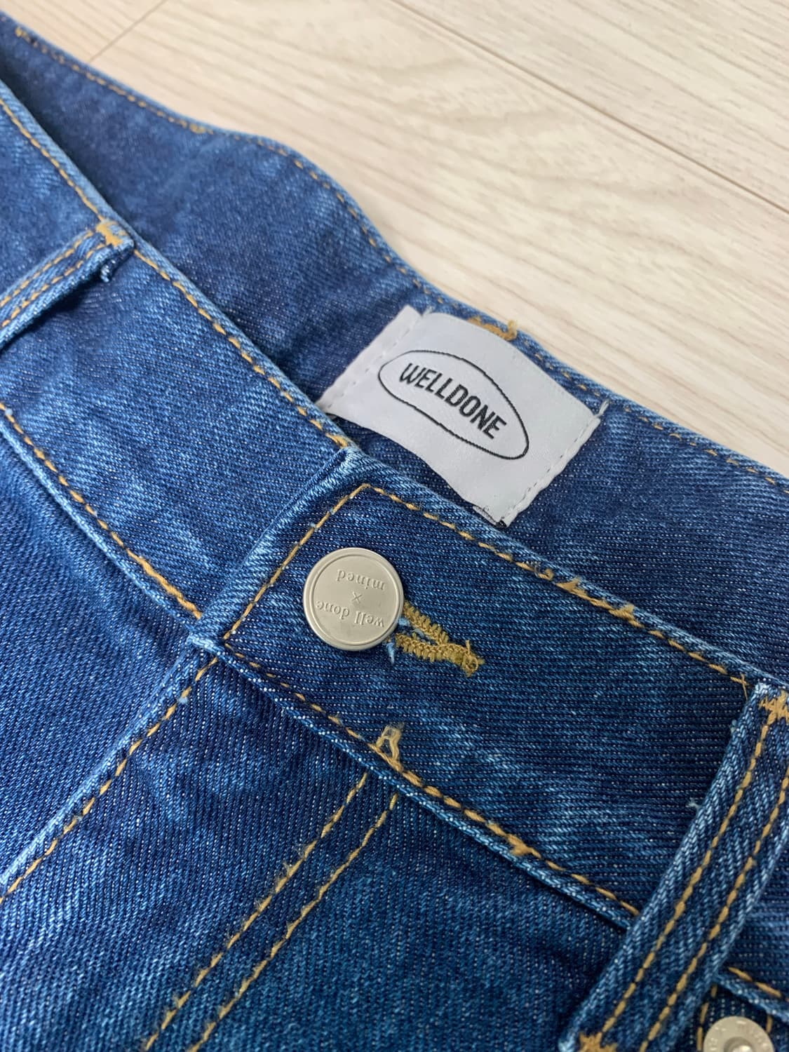 WELLDONE 웰던 니트 레이저 청바지 상품이미지2