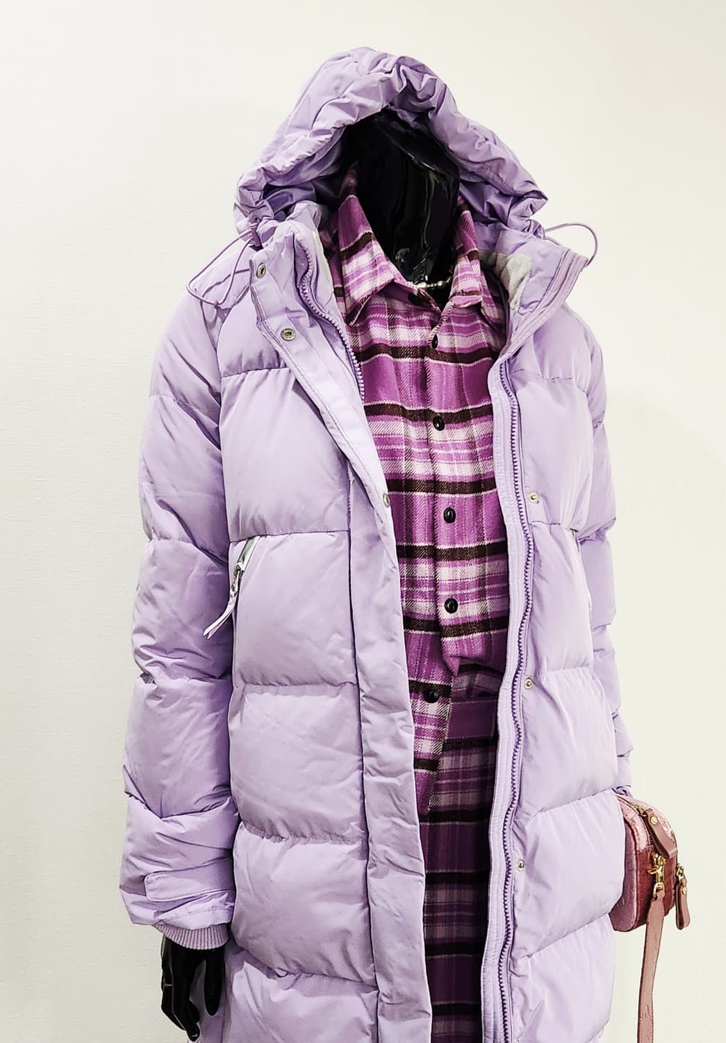 보라 롱패딩  상품이미지1