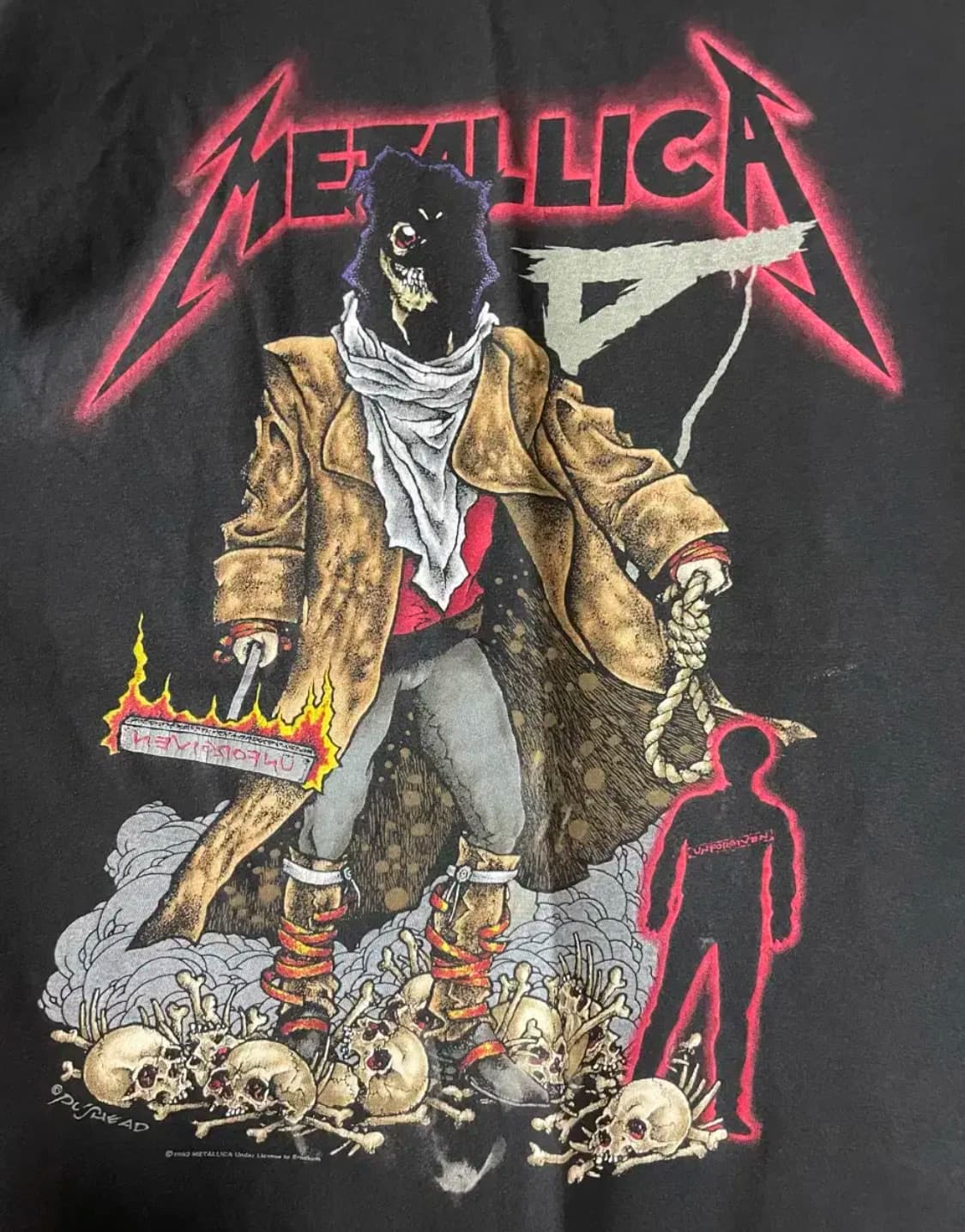 메탈리카 90s 밴드티 상품이미지2