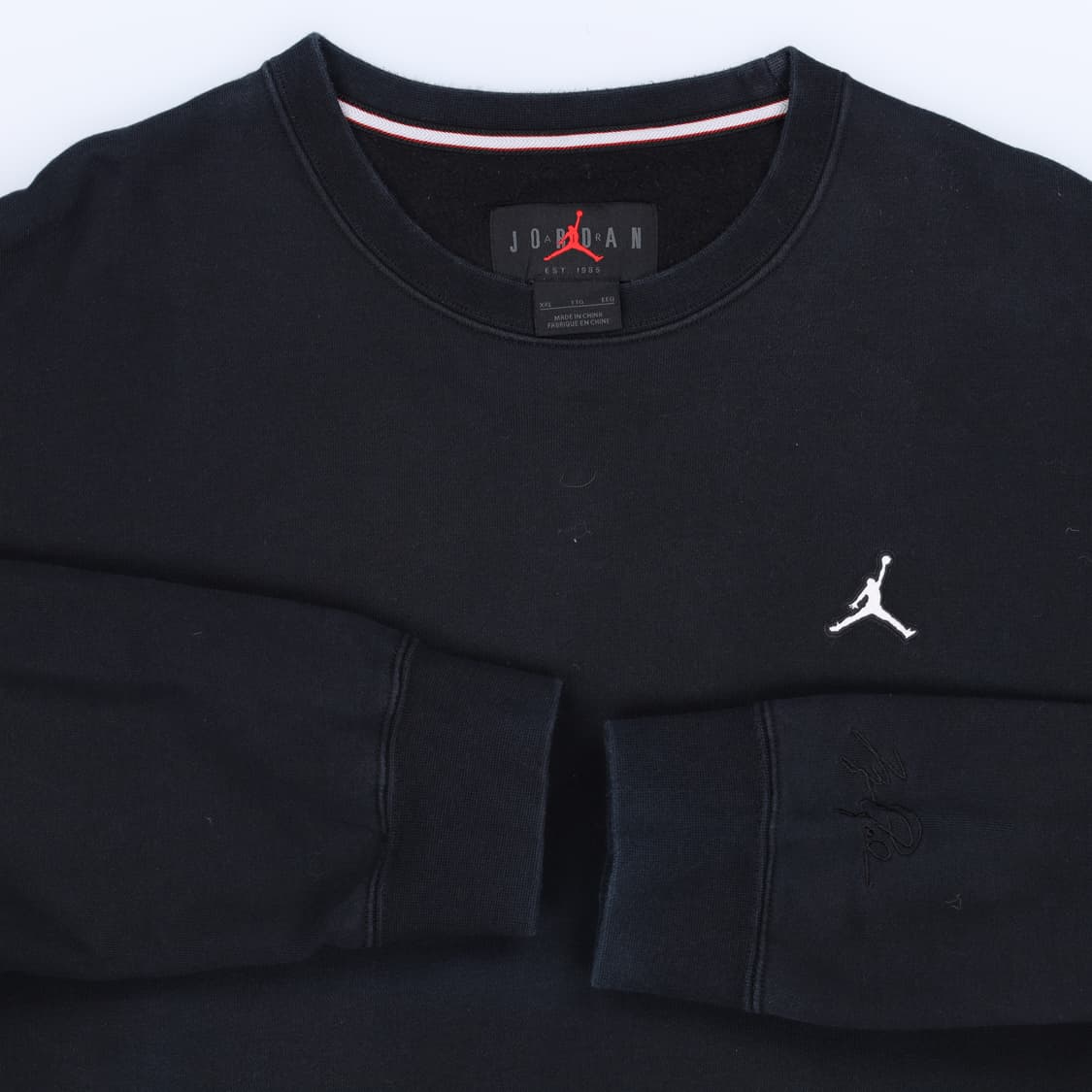 [2XL] 조던 나이키 점프맨 자수 맨투맨 티셔츠 N7064 상품이미지3