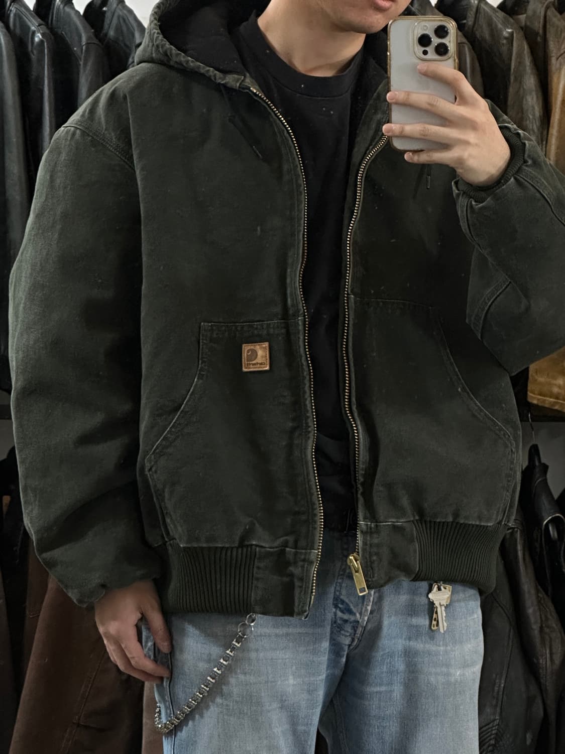 OG 칼하트 J130 액티브 자켓 칼하트 MOS 모스그린 상품이미지9