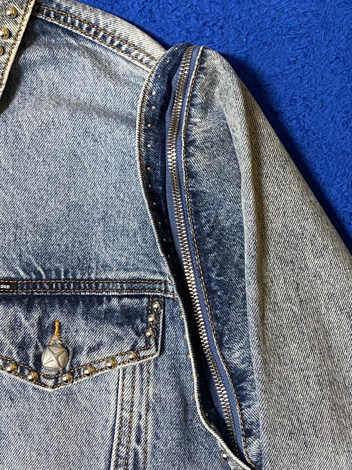 BADBLOOD 배드블러드 스터드 데님 트러커 자켓 상품이미지5