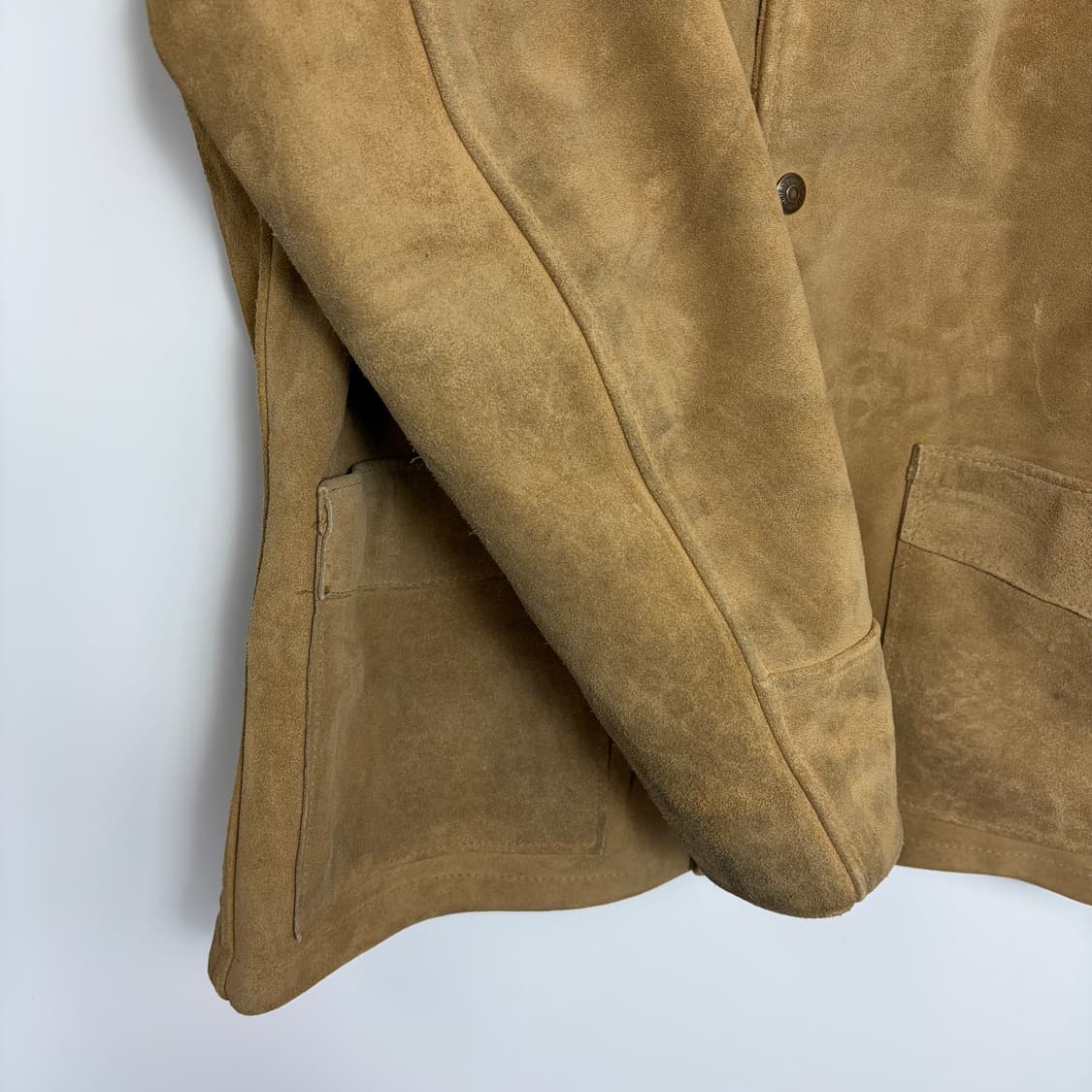 쇼트 스웨이드 가죽 랜치 코트 자켓 상품이미지6