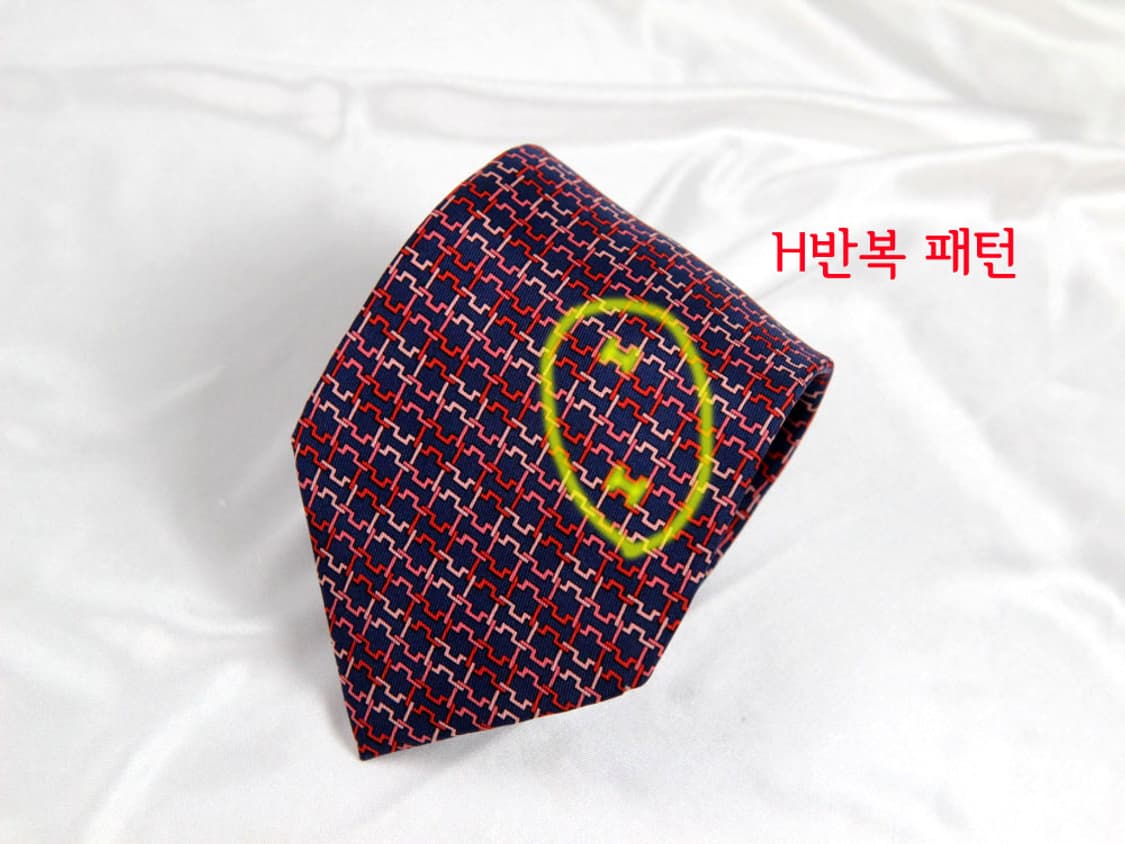 에르메스 9cm A+등급 H패턴 명품넥타이 상품이미지3