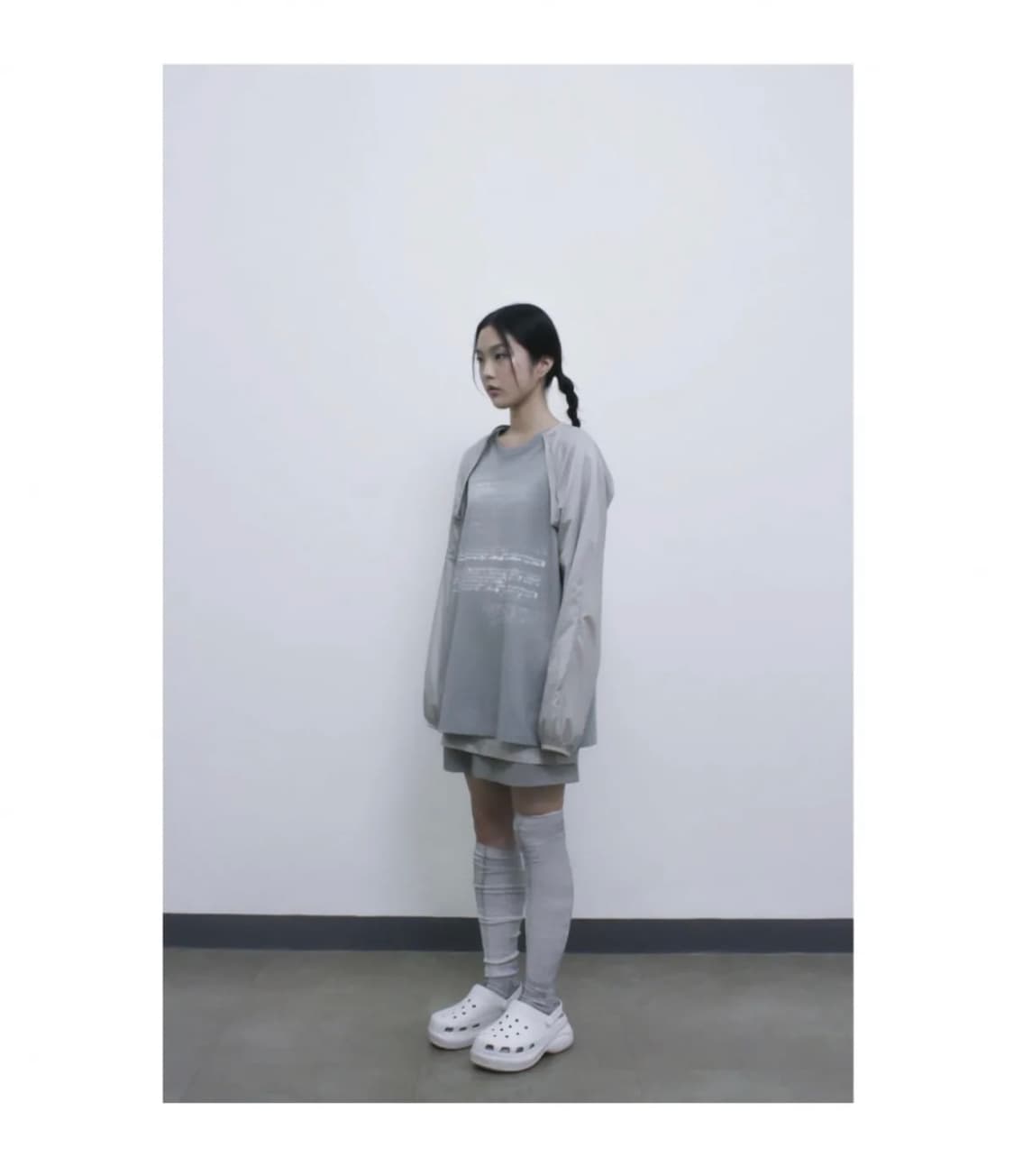 {정가 13.9} 오호스 투웨이 후디 볼레로 카키 상품이미지4