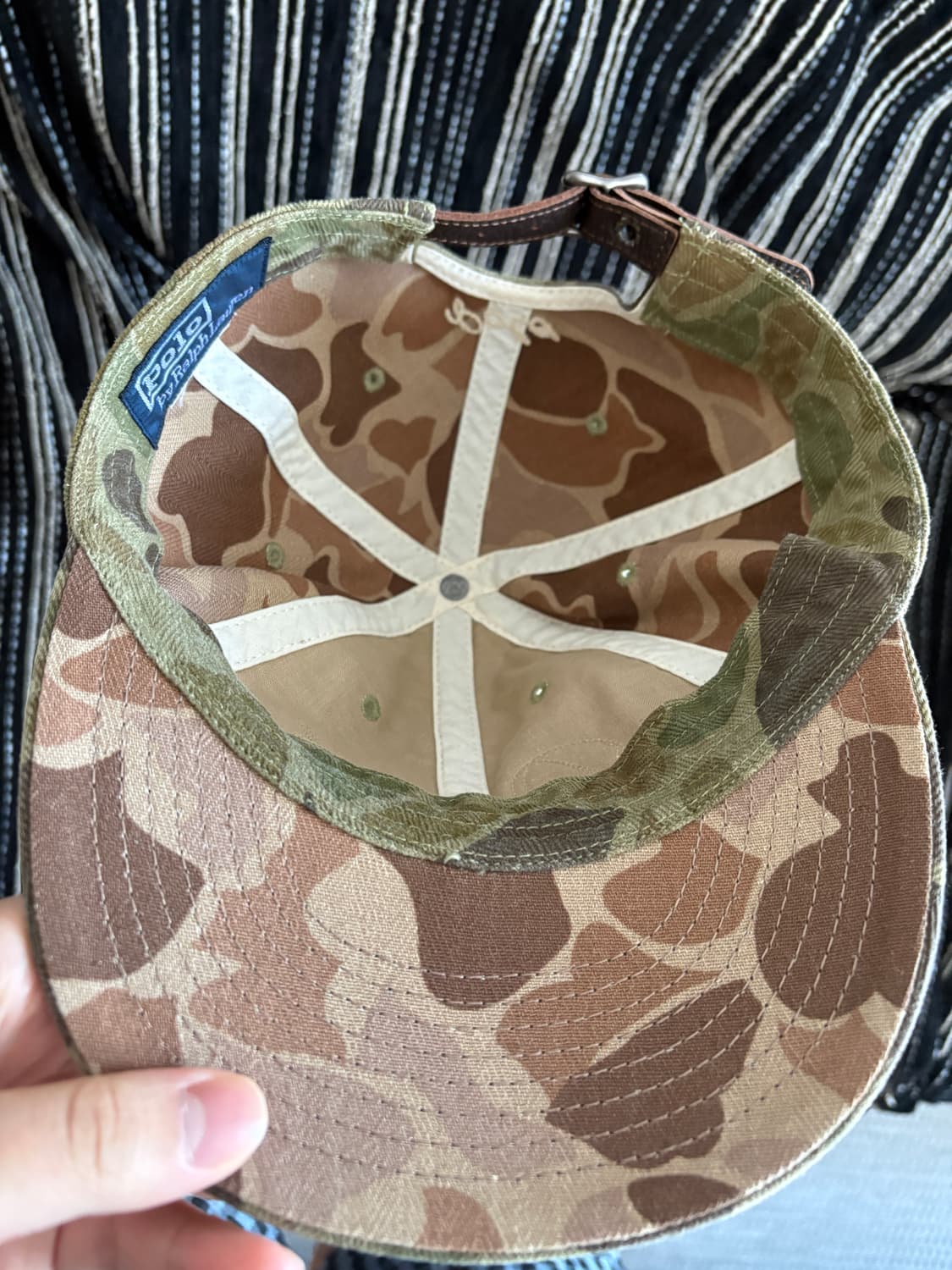 폴로 아플리케 볼캡 카모 상품이미지2