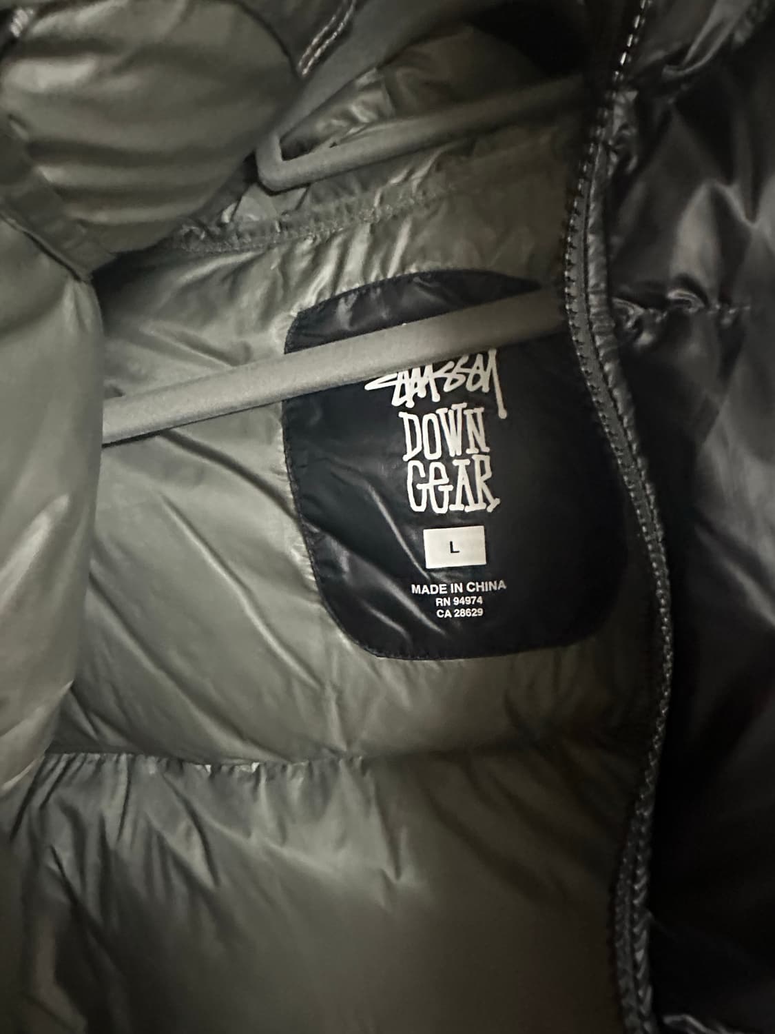 스투시 다운 파카 마이크로 립스탑 팬텀 블랙 상품이미지1