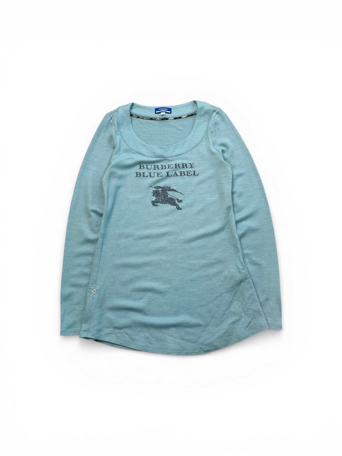 버버리 블루 라벨 기마병 로고 스카이블루 튜닉 상품이미지1