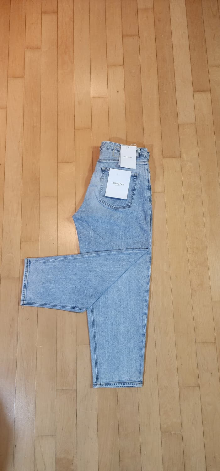 (새상품)아모프레 연청 테이퍼드 데님팬츠 34 상품이미지8