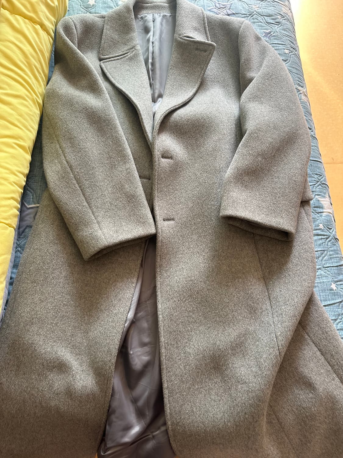 [110]일꼬르소 깡 콜라보 그레이 대디핏 반더블 맥시 코트 상품이미지5