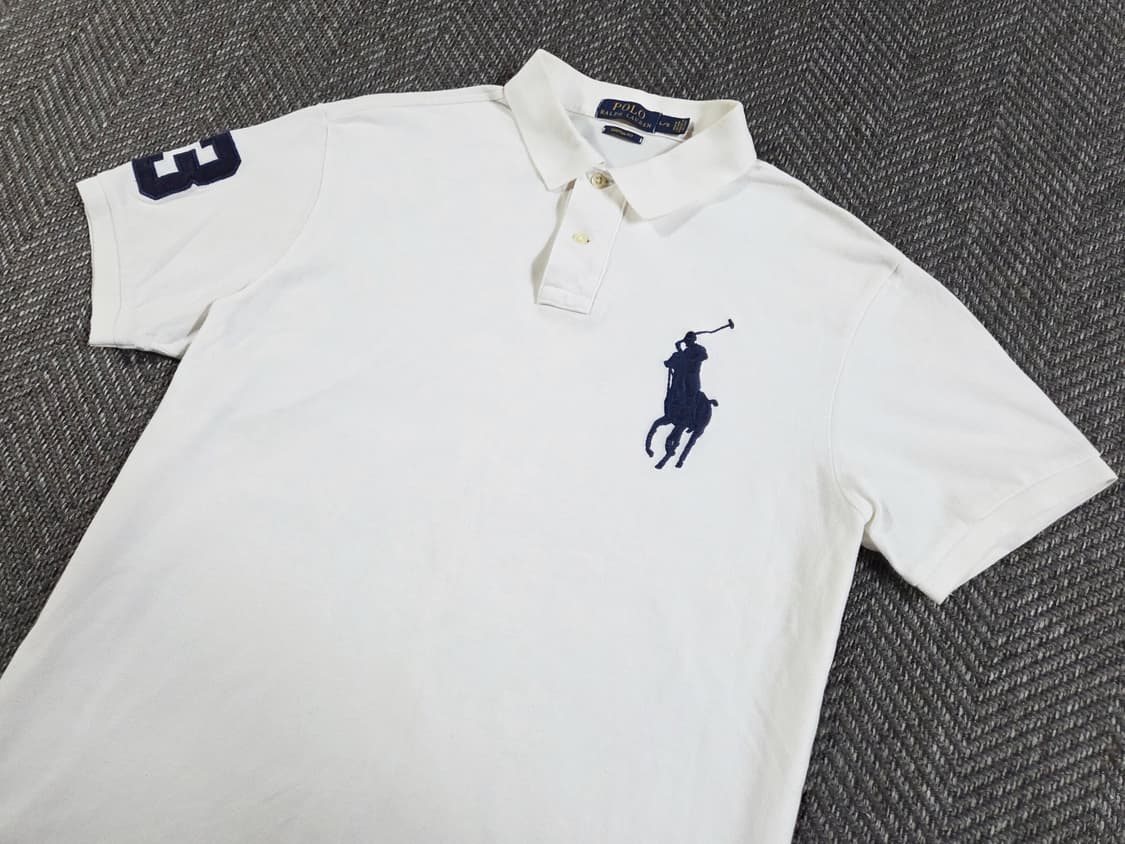 폴로 랄프로렌 빅포니 화이트 반팔 카라티 상품이미지3