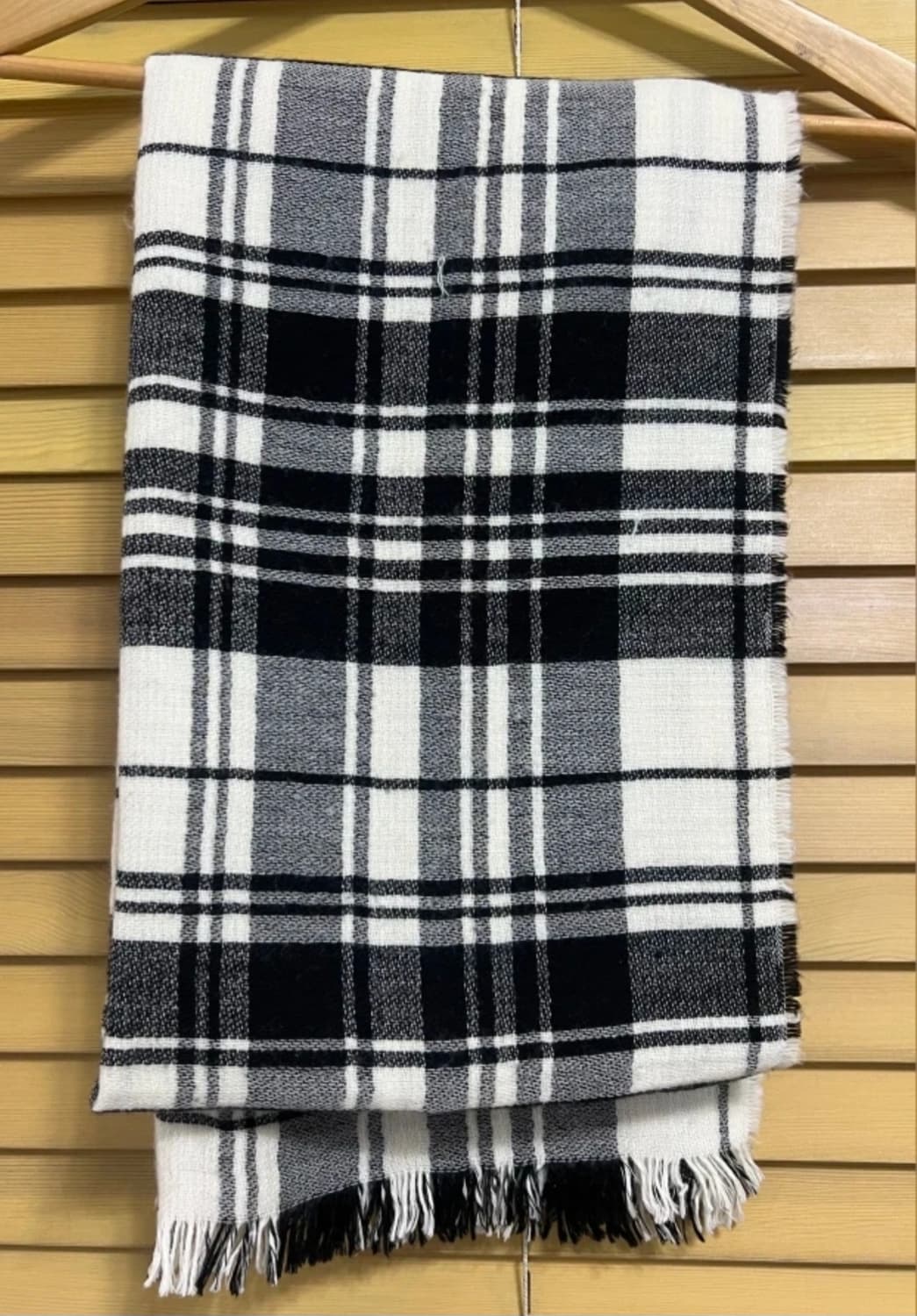 폴로랄프로렌 블랙체크 울코튼머플러 
 상품이미지7