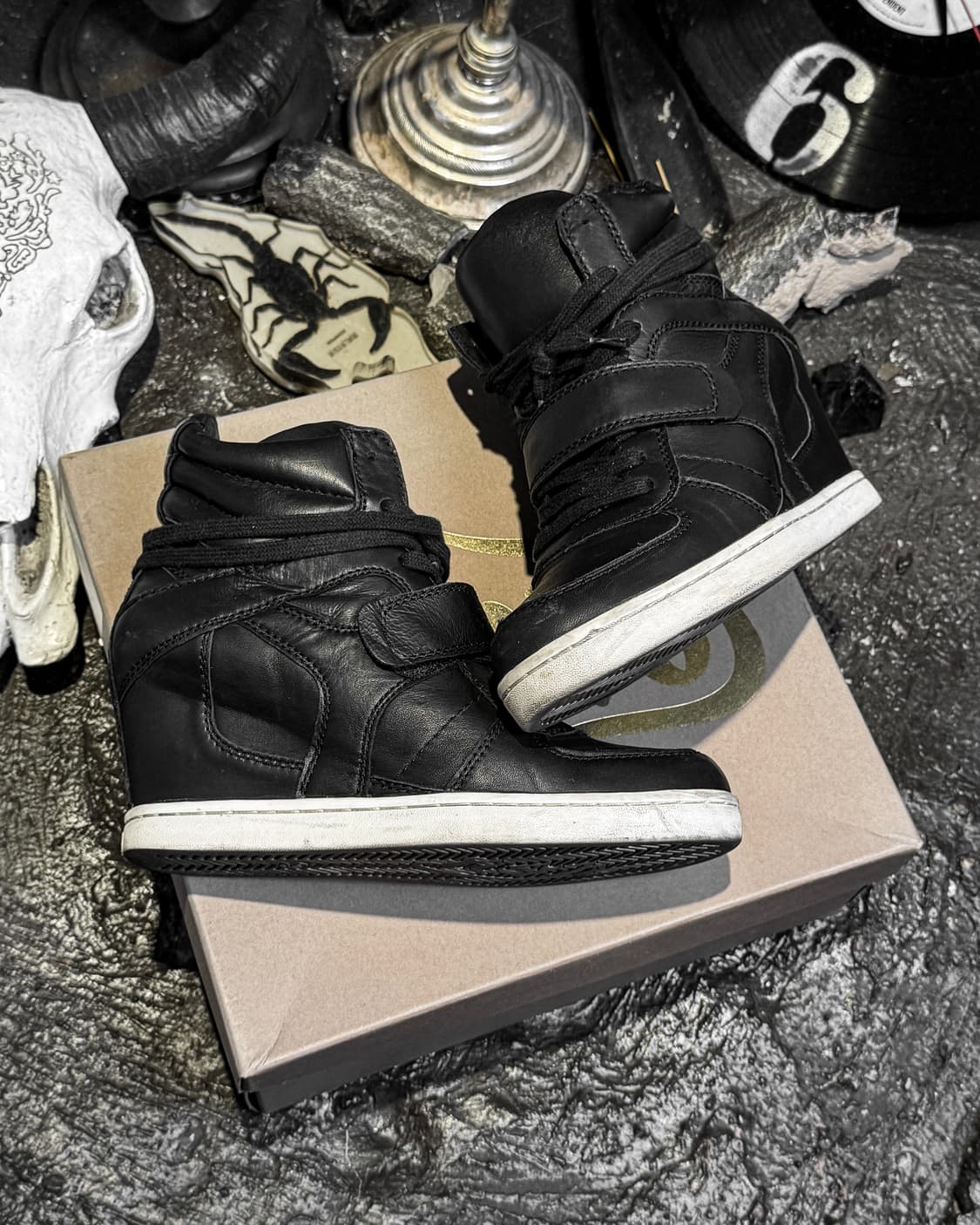 ASH – Leather High-top Wedge Sneakers 상품이미지9