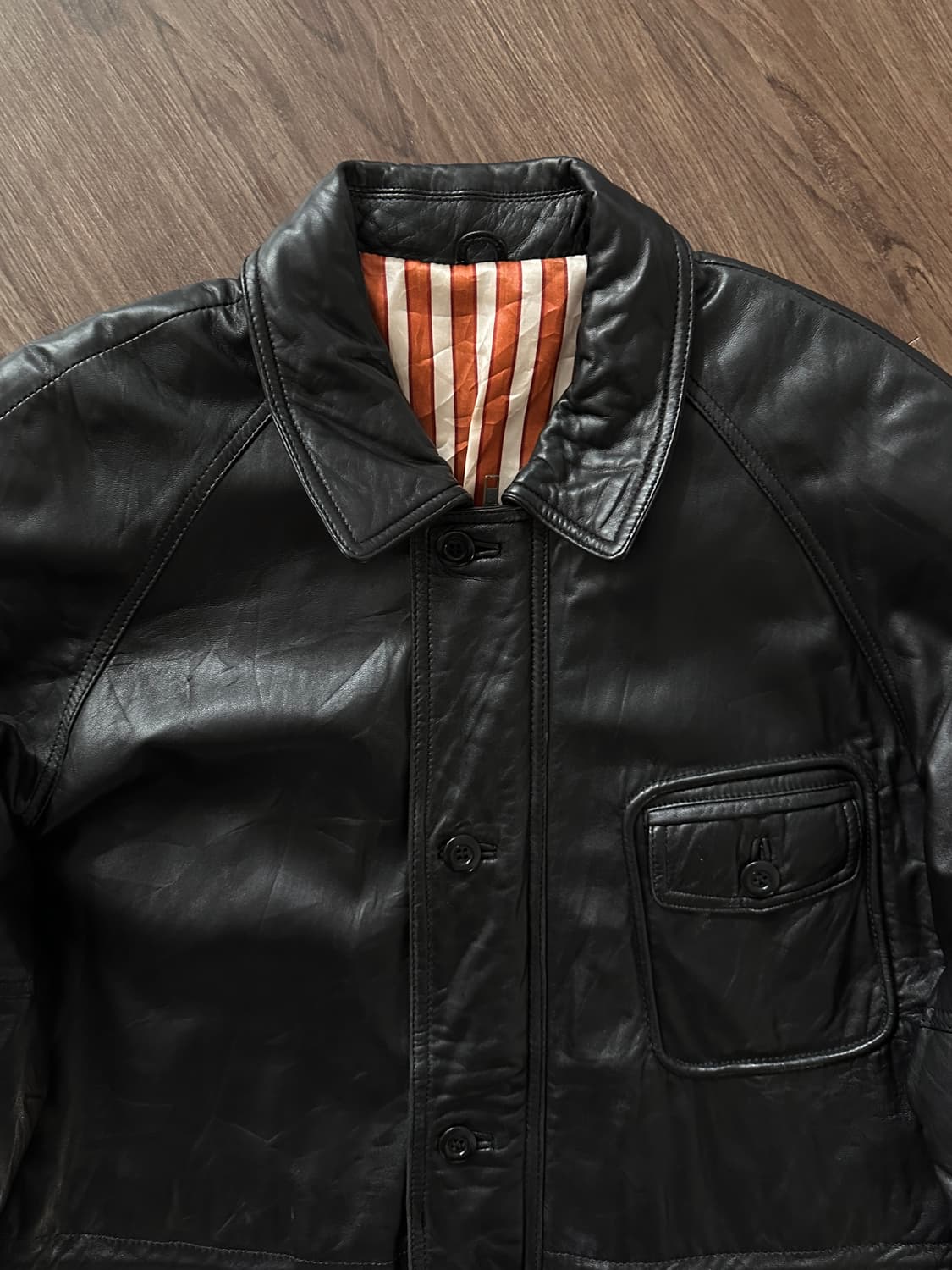 Polo Club 오버 레더 사파리 자켓 상품이미지8