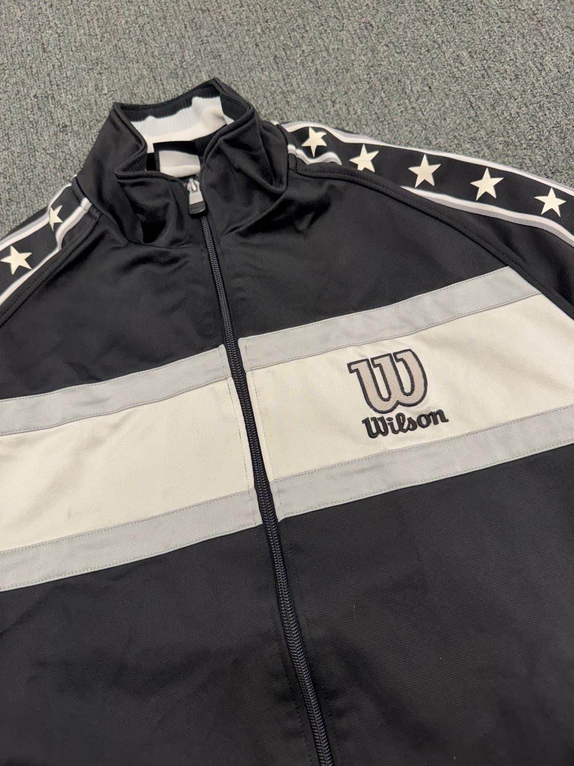 L)Wilson 빈티지 자수 트랙탑 져지 상품이미지2