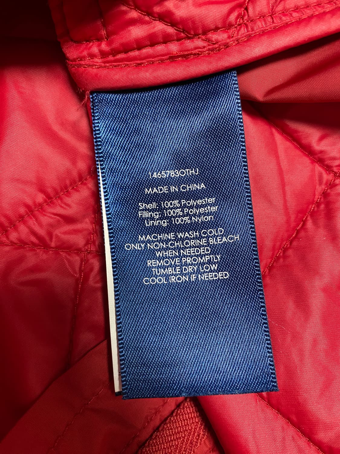 랄프로렌 여성 퀼팅 자켓 레드 상품이미지4