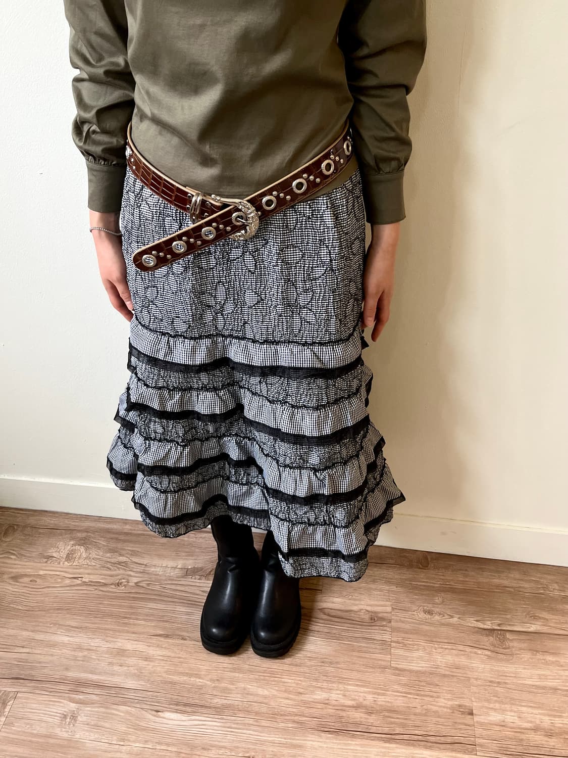 japan vtg 스터드 벨트 상품이미지7
