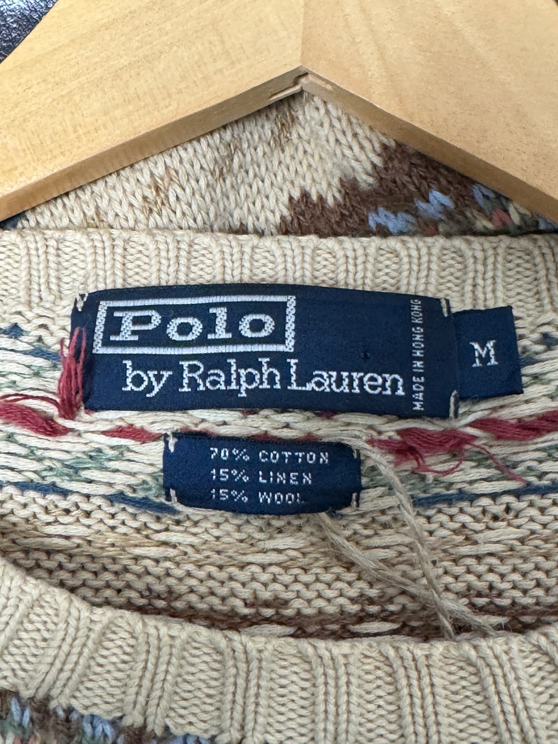 폴로랄프로렌 페어아일 패턴 니트 빈티지 스웨터 L 상품이미지4