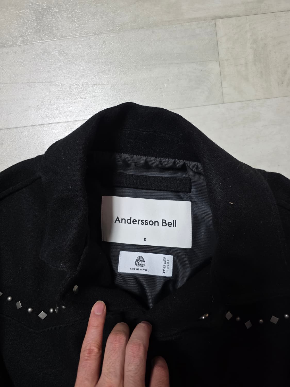 앤더슨벨 안드레스 웨스턴 울 블루종 S 상품이미지3