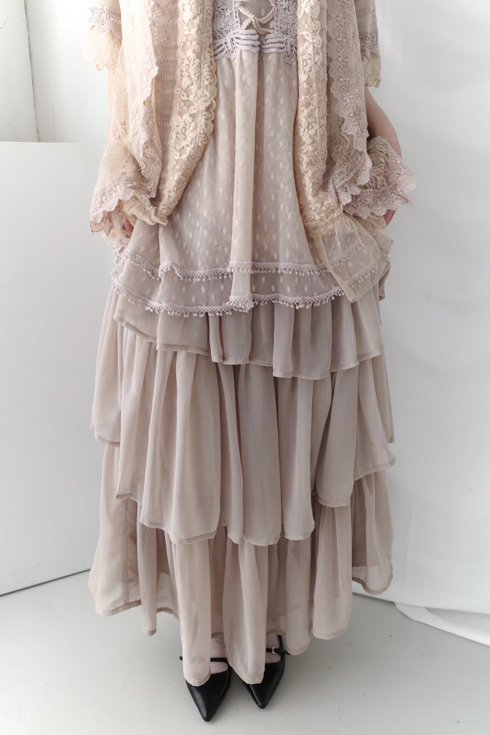 axes femme) lace half cardigun  상품이미지8