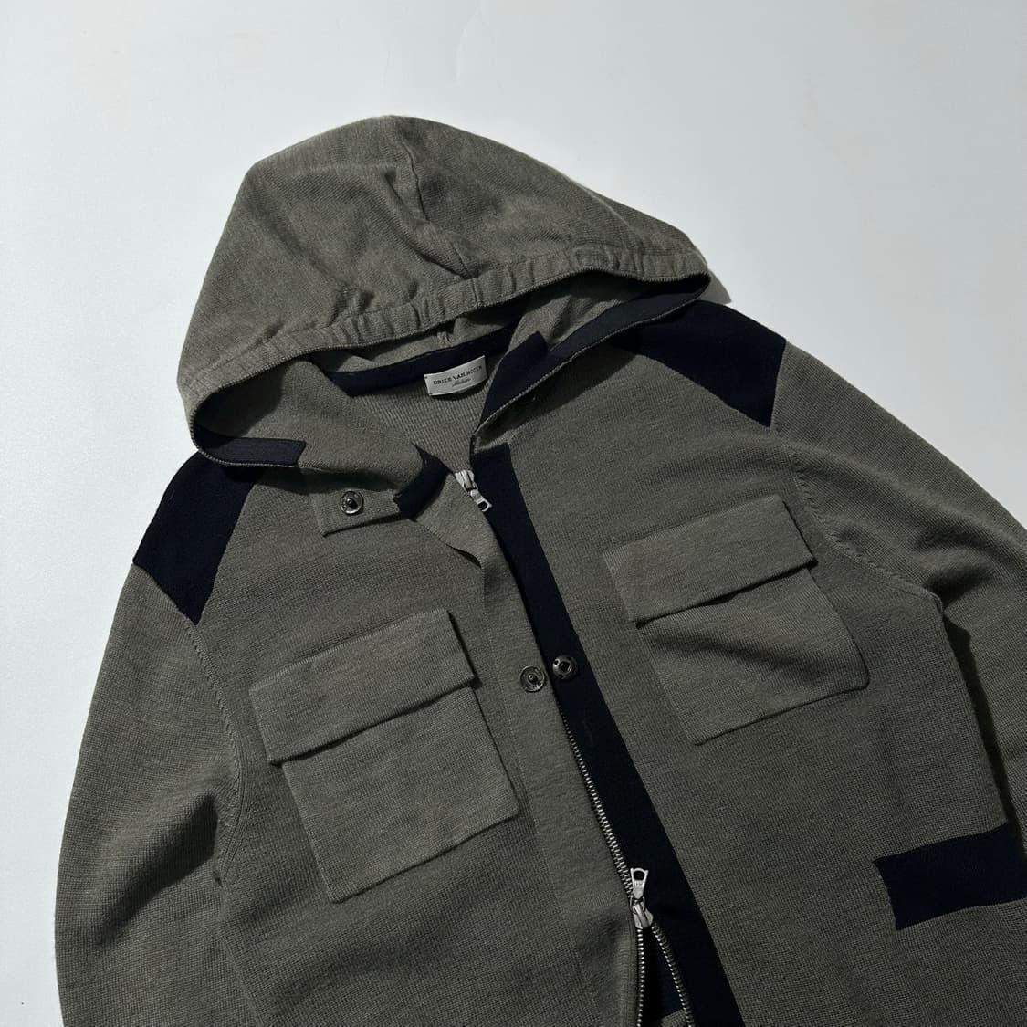 드리스 반 노튼 니트 후드집업 상품이미지4