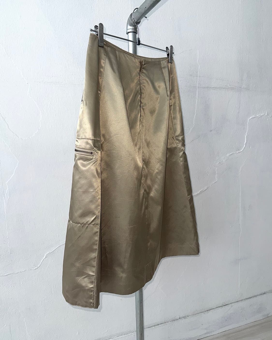 HIROKO KOSHINO TRUNK Gold Sheen Skirt 상품이미지9