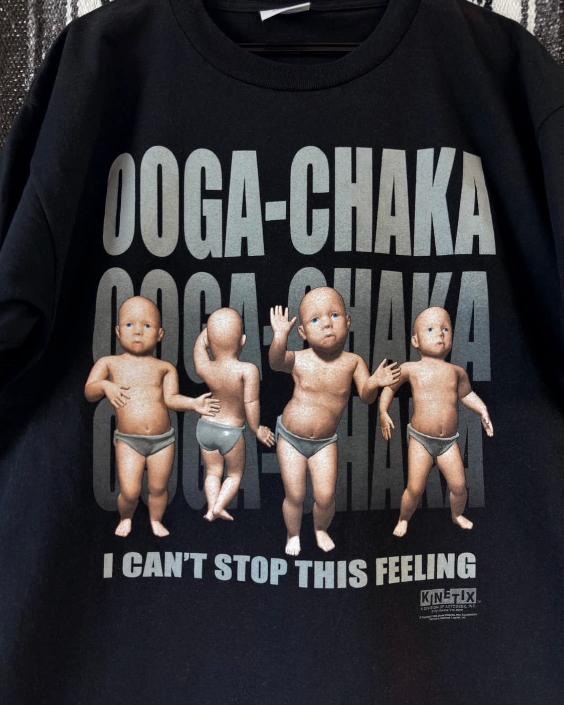 90s ooga-chaka Dancing Baby 반팔 티셔츠(1998) 상품이미지3