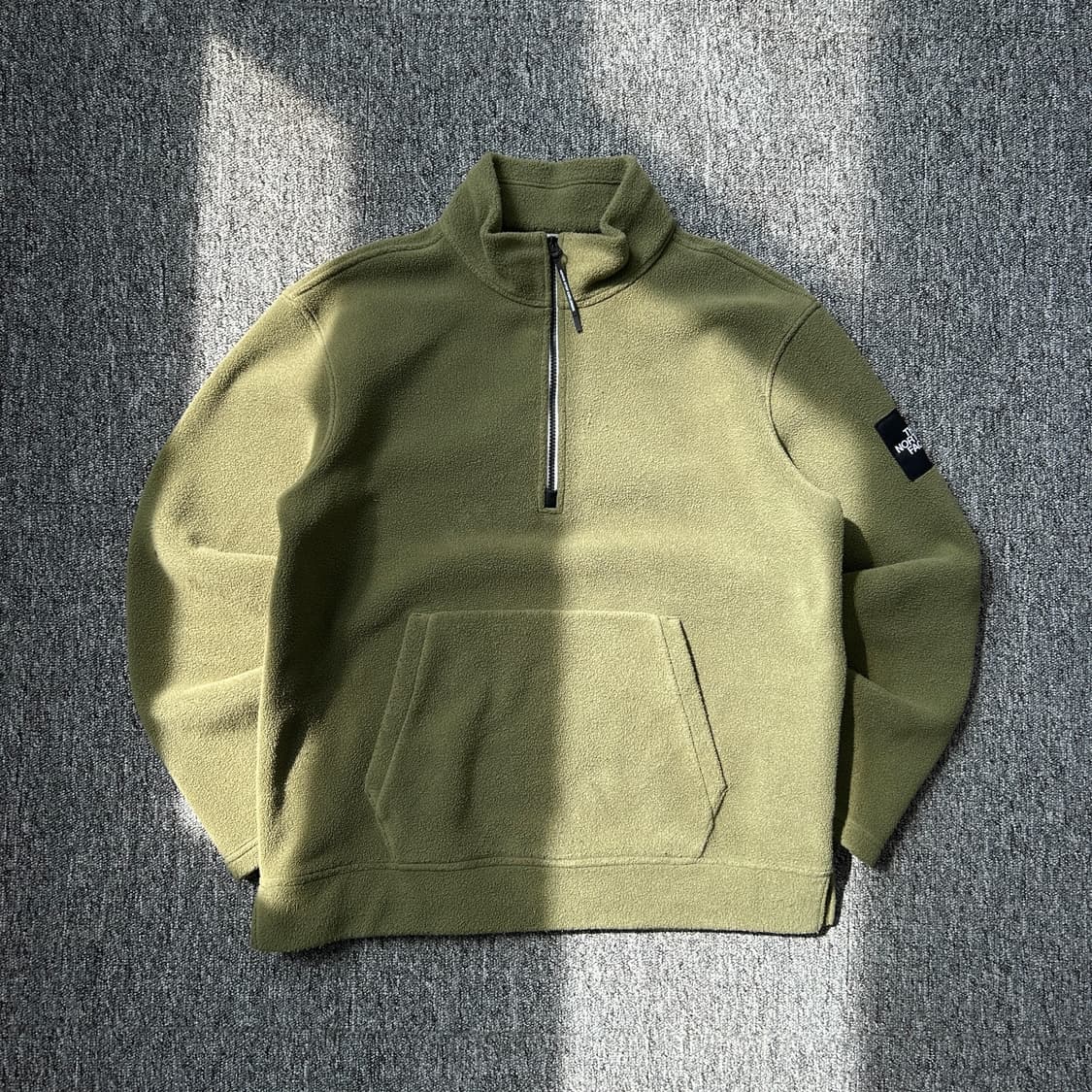 노스페이스 카키 플리스 아노락 상품이미지1