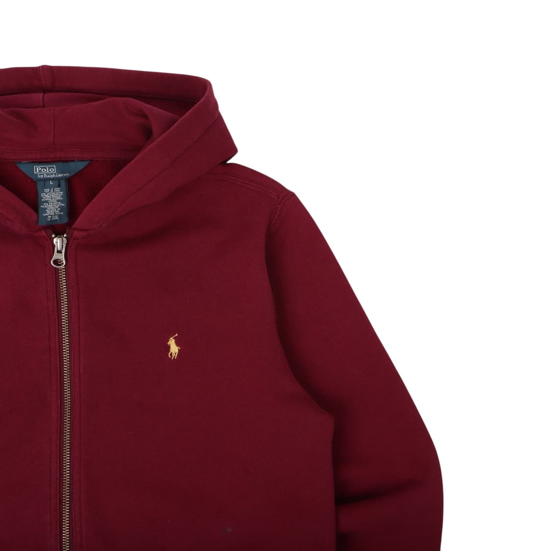 폴로 랄프로렌 버건디 후드집업 상품이미지3