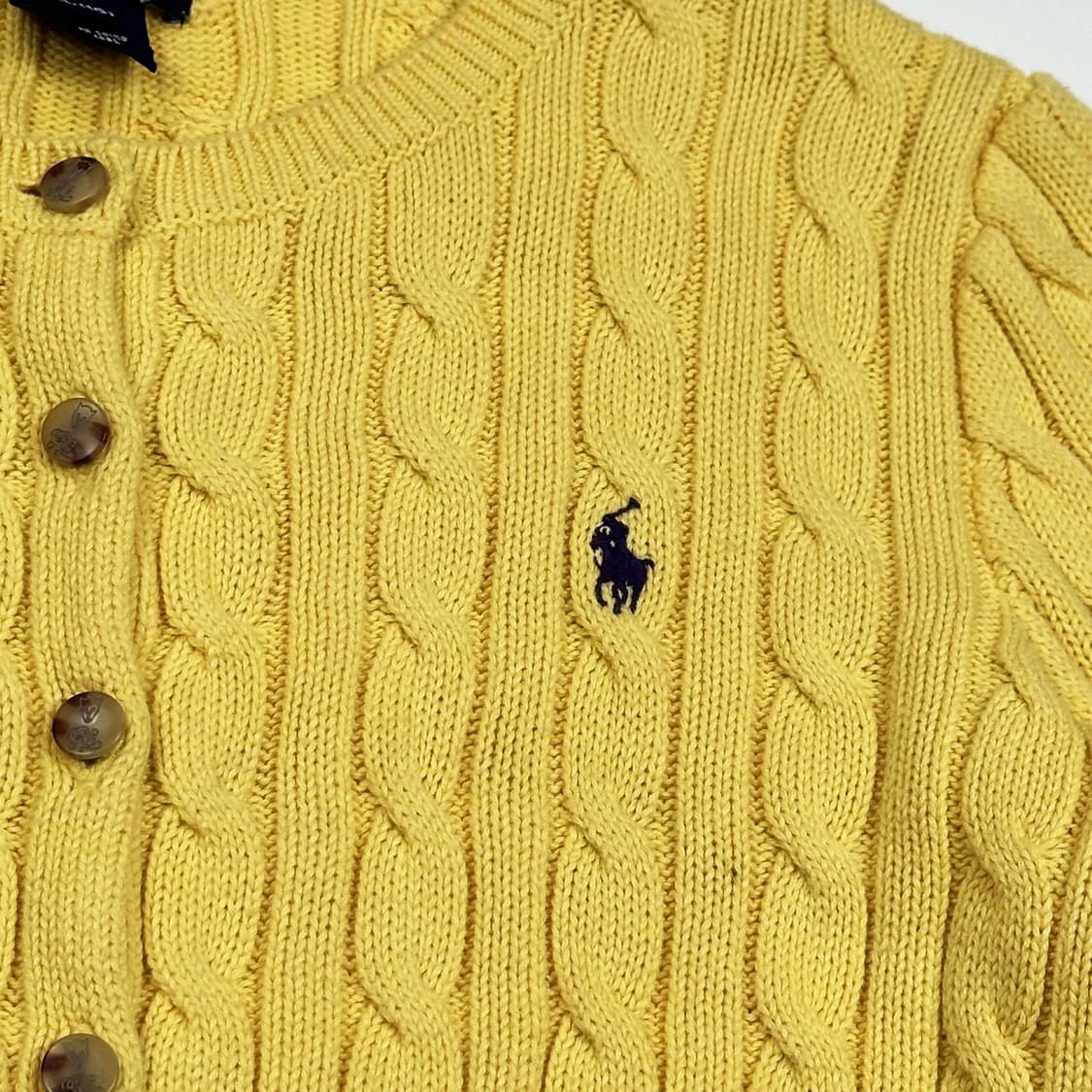 폴로 랄프로렌 걸즈 미니멀 케이블 니트 가디건 걸즈XL 상품이미지3
