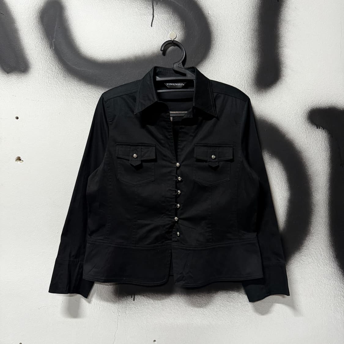 VTG 빈티지 y2k 긱시크 무드 카라 버튼 자켓 상품이미지1