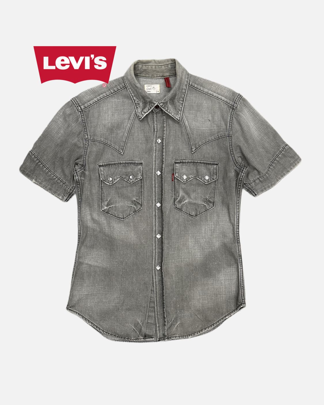 LEVI'S grey denim western shirt 상품이미지1