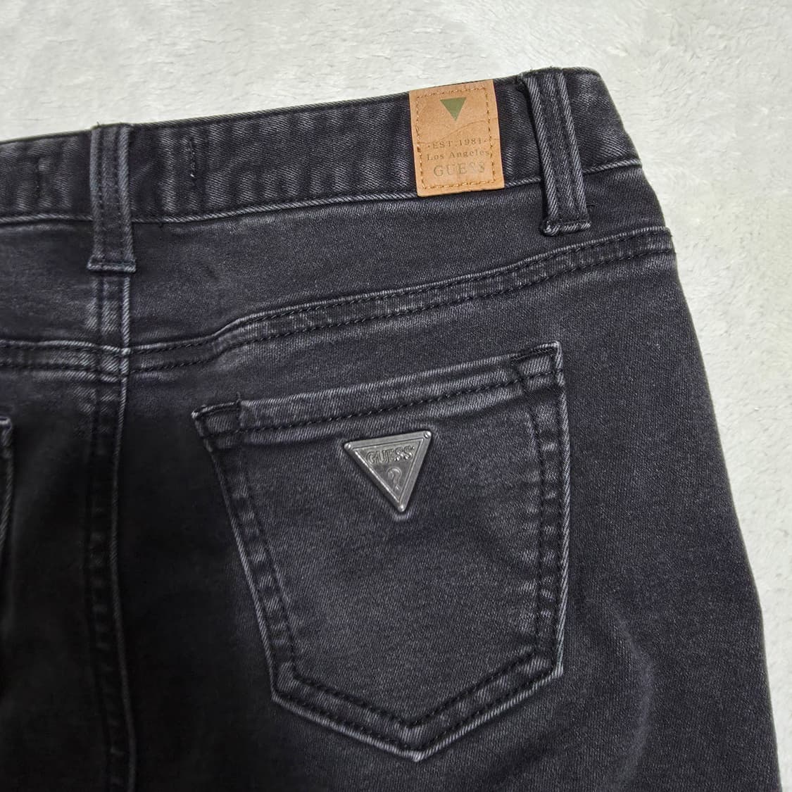 (26)여성 게스 스키니 블랙 데님 팬츠 약기모 상품이미지4