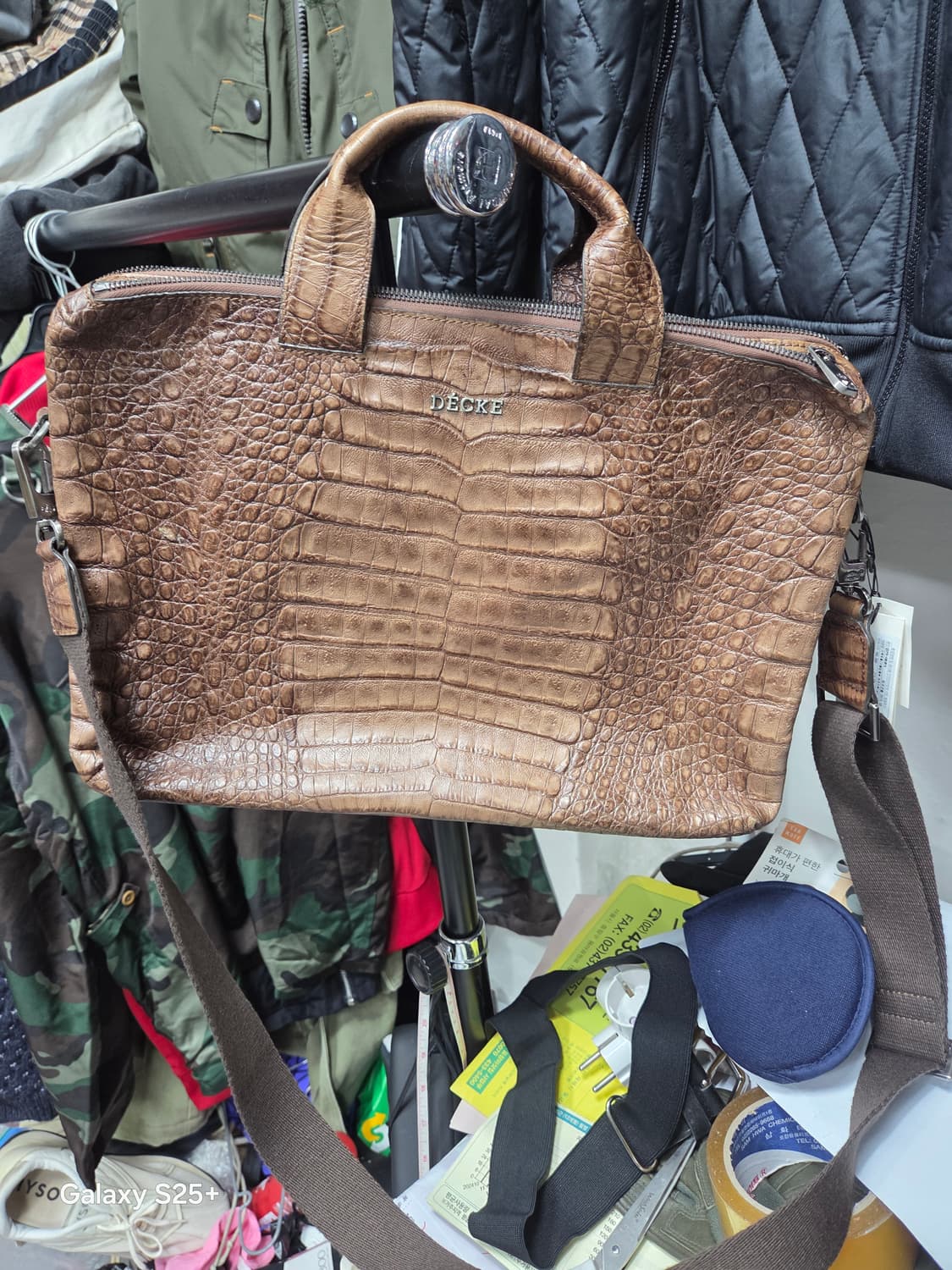 DECKE   브라운가죽   토트백 상품이미지1