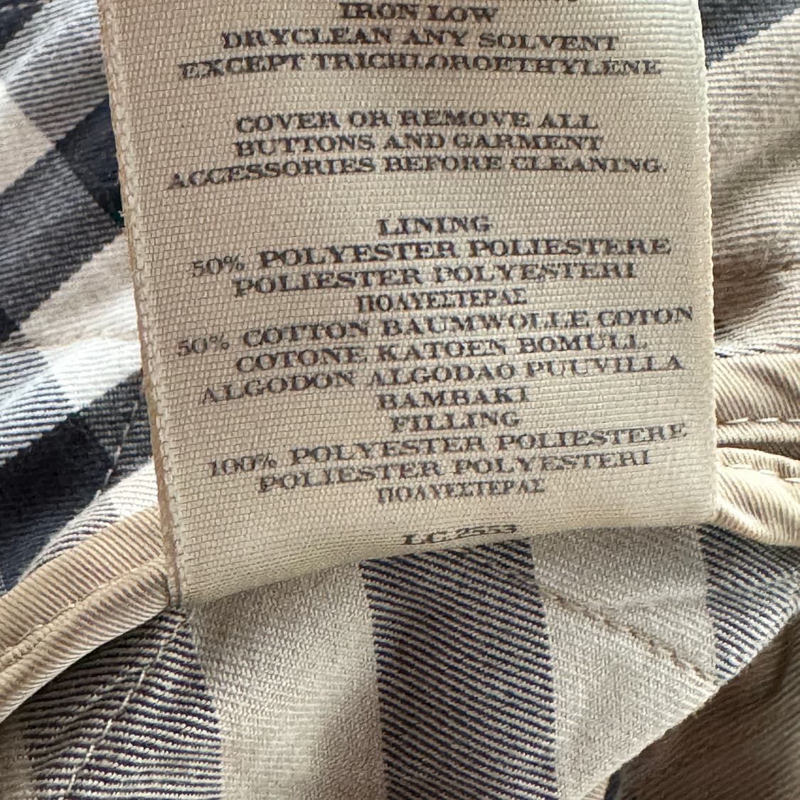 버버리 체크 파이핑 퀼팅 자켓 상품이미지6