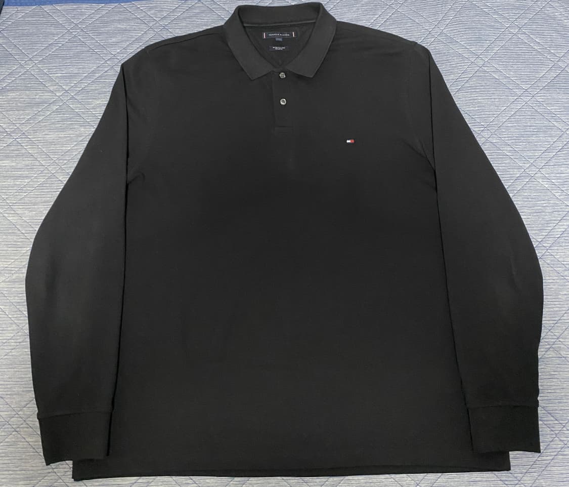 타미힐피거 폴로 긴팔티 블랙 3XL 상품이미지1