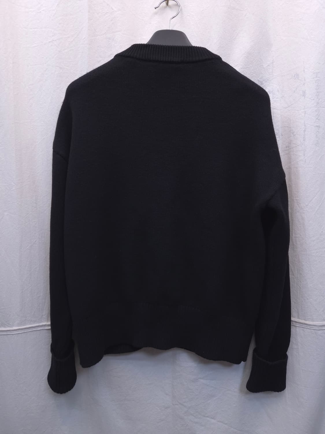 아미 하트 로고 블랙 가디건 S 상품이미지5