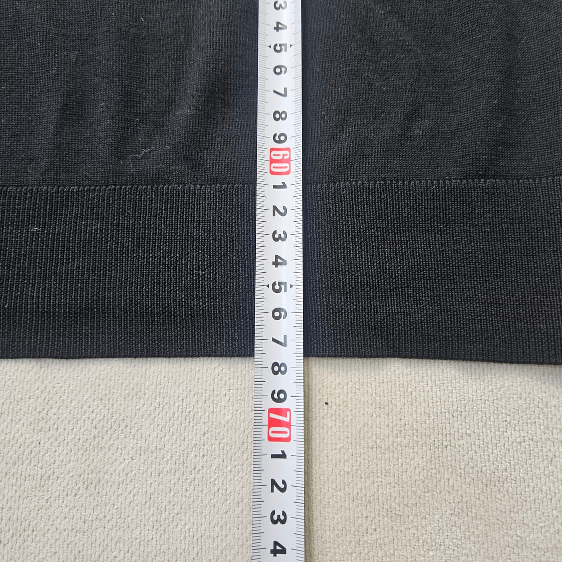 L 유니클로 반하이넥 반팔 니트 0401Y 상품이미지5