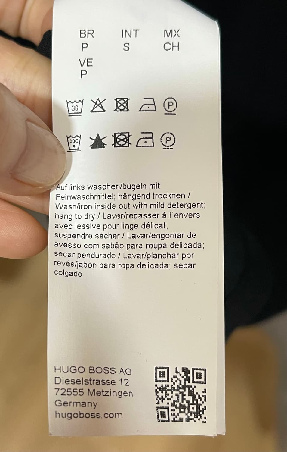 HUGO 휴고/레드 패치 슬림핏 피케 폴로 셔츠 (블랙) 상품이미지9