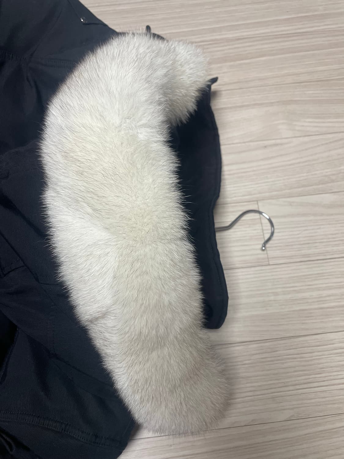 파워정품) 신형 21fw무스너클 쓰리쿼터 남성 블랙 패딩 M 상품이미지8