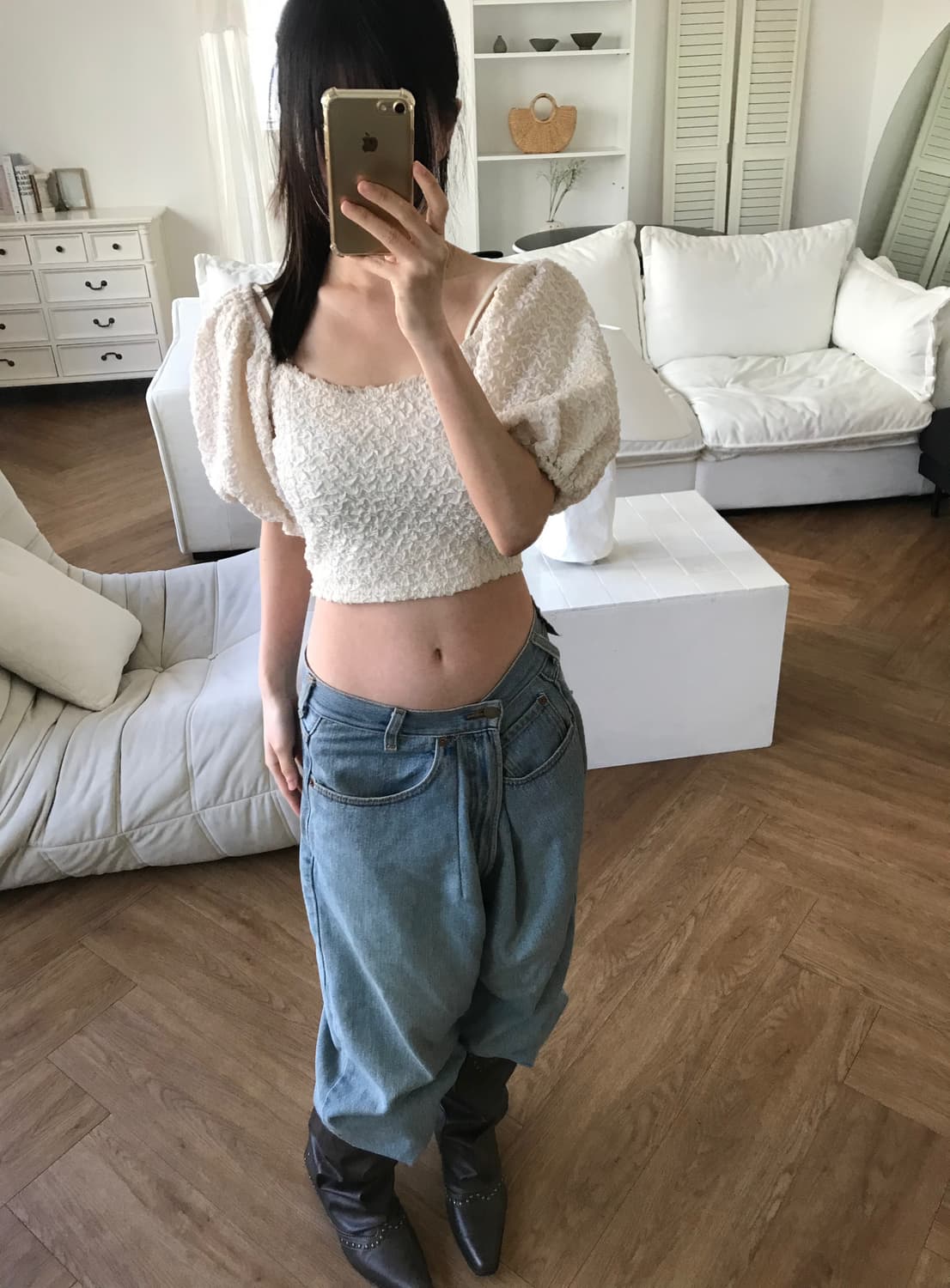 vintage puff top 상품이미지2