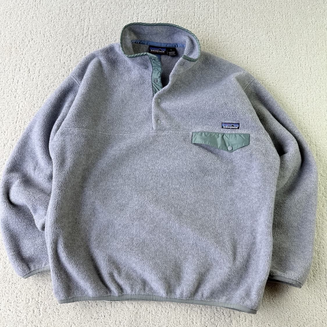 10s 파타고니아 신칠라 스냅-T 그레이/그린 자메이카 상품이미지1