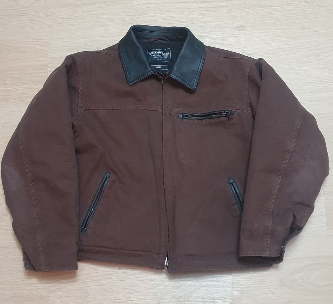 프리즘웍스 캔버스 워크 자켓 브라운 S 신품급 상품이미지1