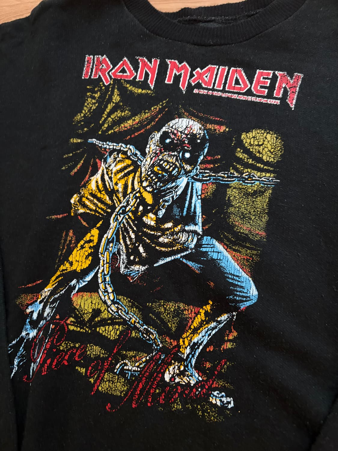 아이언메이든 80s piece of mind 니트슬리브 준우샘플구매 상품이미지2