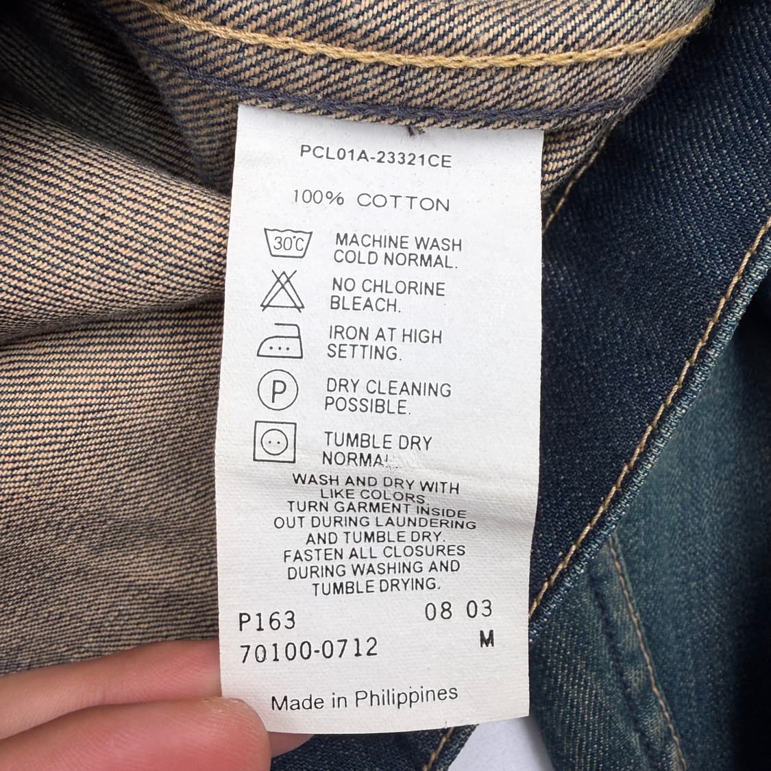 리바이스 엔지니어드 워싱 데님 자켓 M 상품이미지8