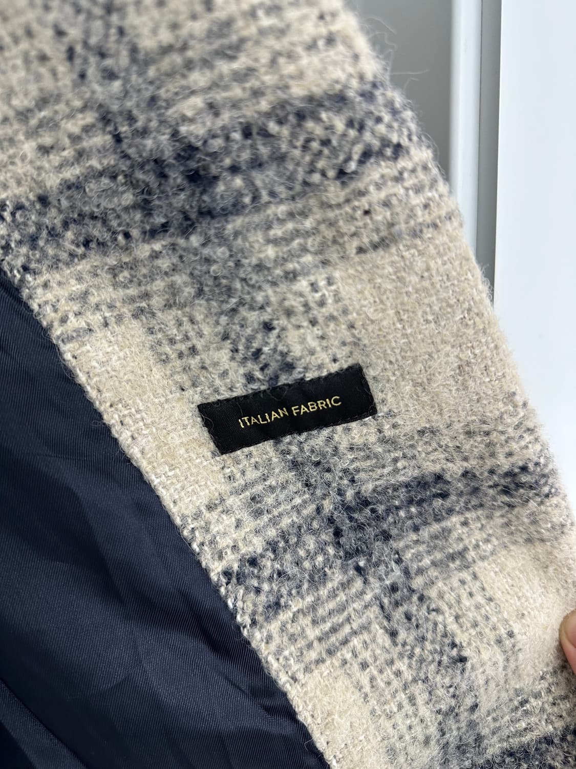 [마시모두띠] 여성  체크 이태리 알파카 코트 상품이미지8