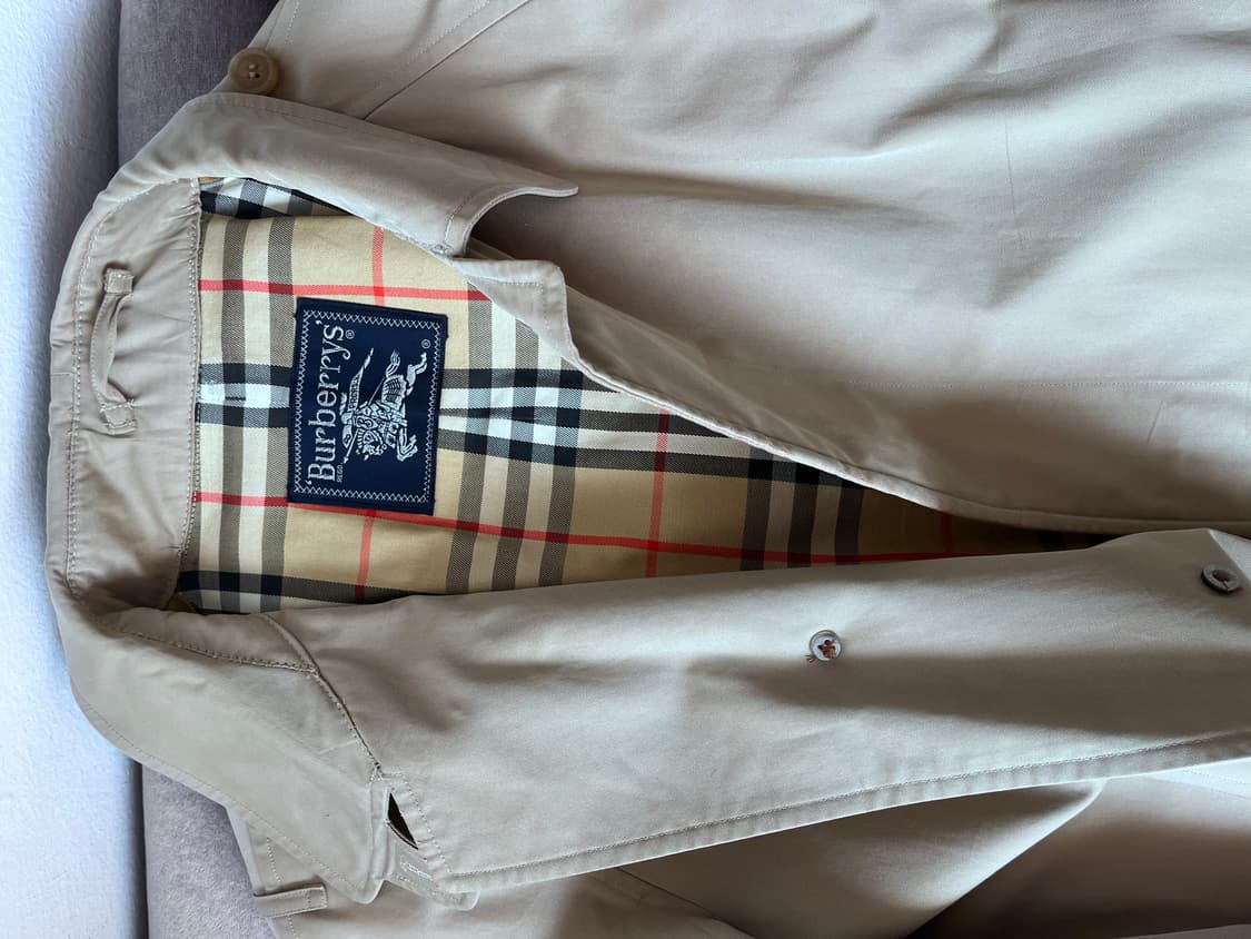 버버리 남성 베이지 트렌치코트 상품이미지7