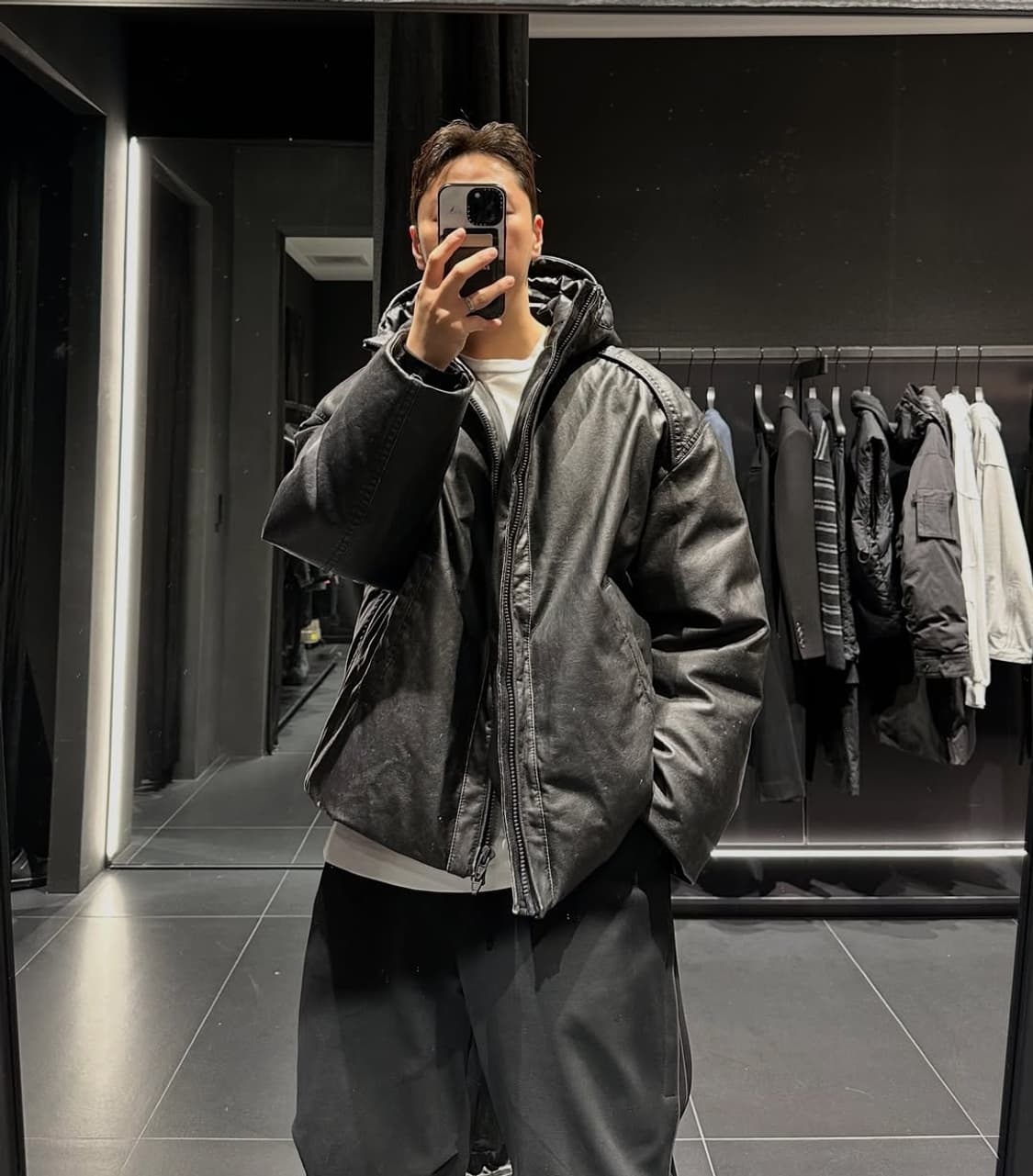 준지 24FW 209만 가죽 시어링 패딩 봄버 상품이미지4