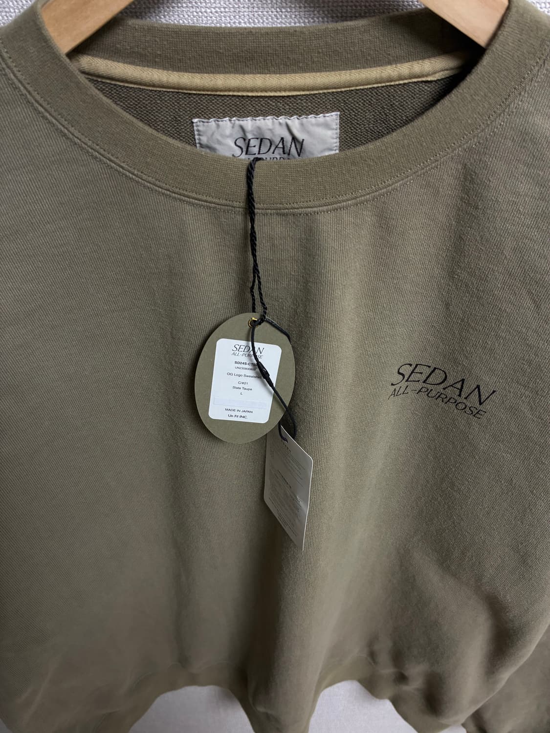 세단올퍼포즈 sedan all purpose 스웻셔츠 L사이즈 상품이미지7